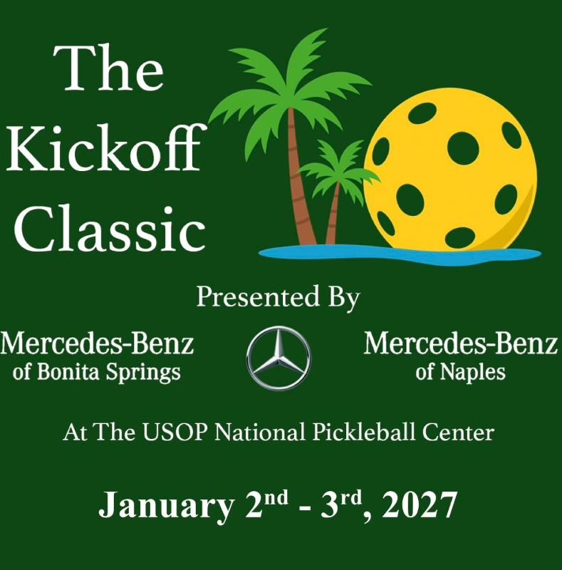 Pickleball Tournament Kickoff Classic Jan 2, 2027 - Jan 3, 2027